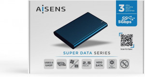 CAJA EXTERNA AISENS ASE-2525PB DISCOS HDD/SSD SATA 2.5 ? USB 3.0 (USB3.1 GEN1)