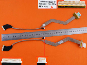 CABLE FLEX DE PANTALLA | TOSHIBA SATELLITE A500 | SIN WEBCAM