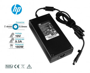 CARGADOR HP 180W ORIGINAL ? 19V / 9.5A ? 7.4 x 5.0mm