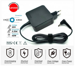CARGADOR LENOVO ORIGINAL | 20 / 2.25A | 4.0x1.7mm | 45W