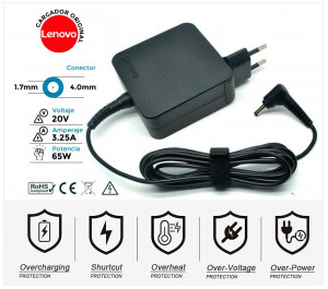 CARGADOR LENOVO ORIGINAL | 20 / 3.25A | 4.0x1.7mm | 65W