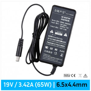 CARGADOR LCD 19V / 3.42A | 6.5mm x 4.4mm | 65W