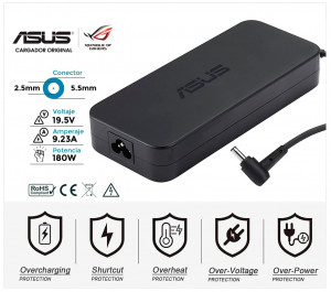 CARGADOR ASUS 180W ORIGINAL | 19.5V / 9.23A | 5.5 x 2.5mm