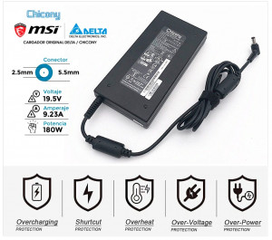 CARGADOR TOSHIBA ORIGINAL | 19,5V / 9.23A | 5.5 x 2.5mm | 180W