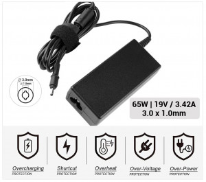 CARGADOR ASUS COMPATIBLE | 19V / 3.42A | 3.0 x 1.0mm | 65W