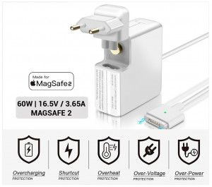 CARGADOR APPLE COMPATIBLE 60W MAGSAFE 2 MACBOOK PRO RETINA 13" | MD565Z/A