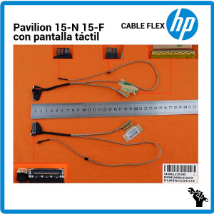 CABLE FLEX DE PANTALLA | HP PAVILION 15-N | 15-F | VERSION CON PANTALLA T?CTIL