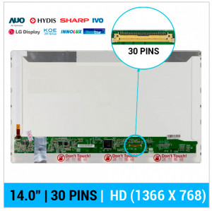 PANTALLA 14.0" | HD LED | 30 PINS