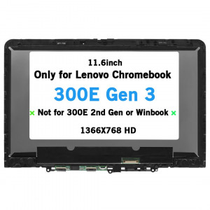 PANTALLA 11.6" HD LENOVO CHROMEBOOK 300E 3? GENERACION 82J9 82JA LCD + T?CTIL SERIES | 5D11C95890 5D11C95891 5D11C95892