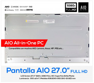 PANTALLA 27.0" FULL HD BOE MV270FHM-N30