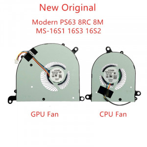 PAR DE VENTILADORES CPU + GPU MSI MODERN PS63 8RC 8M MS-16S1 16S3 16S2 SERIES  | BS5005HS-U3J/U3I