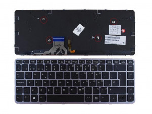 TECLADO ESPA?OL PORTATIL HP ELITEBOOK FOLIO 1040 G1 1040 G2 SERIES CON RETROILUMINACION | 736933-A41