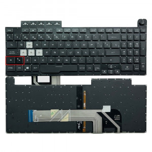TECLADO ESPA?OL ASUS TUF GAMING FX506 FA506 FX706 FA706 SERIES SIN FRAME RETROILUMINADO | AEBKXU00010 0KNR0-661VUS00 V191346AS1 (MODELO 2)