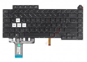 TECLADO ESPA?OL ASUS ROG 5R G513 G513Q G513QY G513QM G533 SERIES RETROILUMINADO COLOR MODELOS A?O 2021