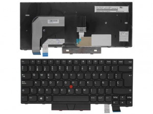 TECLADO ESPA?OL PORTATIL LENOVO THINKPAD T470 T480 A475 A485 SERIES CON POINT STICK Y CON RETROILUMINACION | 01AX364