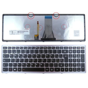 TECLADO ESPA?OL LENOVO | G500S | NEGRO CON FRAME GRIS | RETROILUMINADO