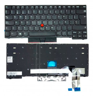 TECLADO ESPA?OL PORTATIL LENOVO THINKPAD T480S T490 T495 L480 SERIES CON POINTSTICK SIN RETROILUMINACION