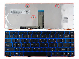 TECLADO INGL?S LENOVO | IDEAPAD Z480 NEGRO | MARCO AZUL