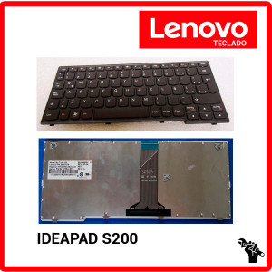 TECLADO ESPA?OL LENOVO | IDEAPAD S200 | NEGRO | CON MARCO NEGRO