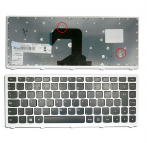TECLADO ESPA?OL LENOVO IDEAPAD S400 SERIES | NEGRO CON MARCO BLANCO