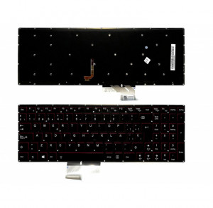 TECLADO LENOVO Y50-70 Y70-70 SERIES | NEGRO RETROILUMINACI?N ROJA SIN MARCO