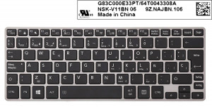 TECLADO ESPA?OL TOSHIBA PORTEGE Z30 SERIES RETROILUMINADO