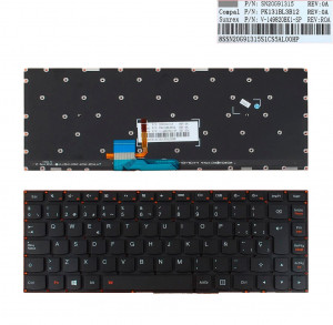 TECLADO ESPA?OL LENOVO IDEAPAD YOGA 700-14ISK SERIES NEGRO SIN MARCO | 25215079 PK131382A20
