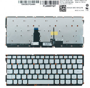 TECLADO ESPA?OL LENOVO IDEAPAD AIR 12 YOGA 900-12ISK SERIES SIN MARCO | SP V154120AK1-SP SN20K13934 PK121041B12