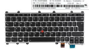 TECLADO ESPA?OL LENOVO YOGA Y370 SERIES MARCO PLATEADO Y RETROILUMINADO | 01HX110