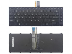 TECLADO INGL?S TOSHIBA TECRA A40-C SERIES | NEGRO CON FRAME RETROILUMINADO Y POINT STICK