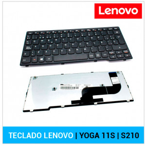 TECLADO ESPA?OL LENOVO | IDEAPAD YOGA 11S | NEGRO | CON MARCO NEGRO